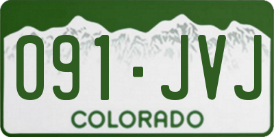 CO license plate 091JVJ