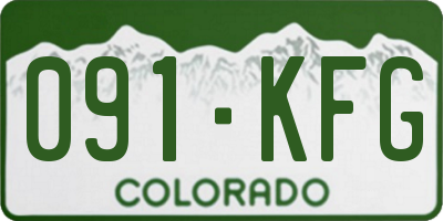 CO license plate 091KFG