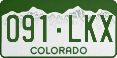CO license plate 091LKX