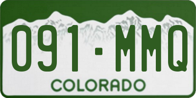 CO license plate 091MMQ