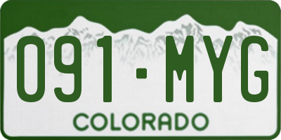 CO license plate 091MYG