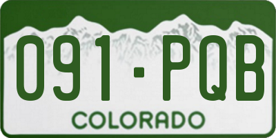 CO license plate 091PQB