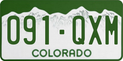 CO license plate 091QXM