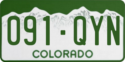 CO license plate 091QYN