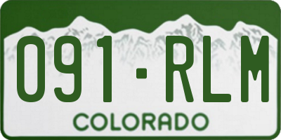 CO license plate 091RLM