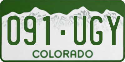 CO license plate 091UGY