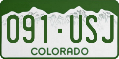 CO license plate 091USJ