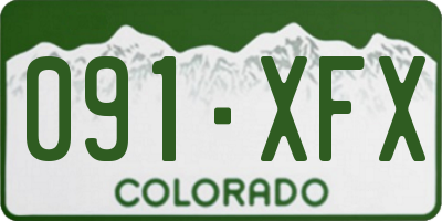 CO license plate 091XFX