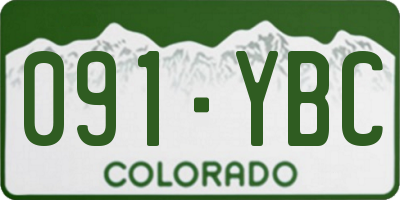 CO license plate 091YBC