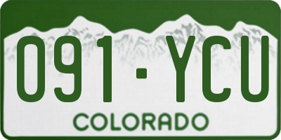 CO license plate 091YCU