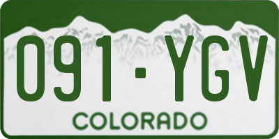 CO license plate 091YGV