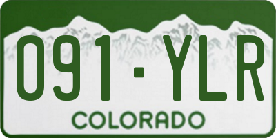CO license plate 091YLR