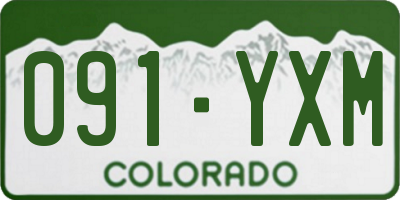 CO license plate 091YXM