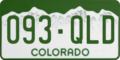CO license plate 093QLD