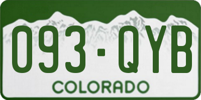 CO license plate 093QYB