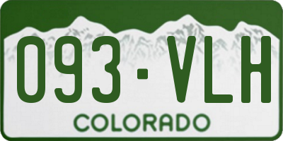 CO license plate 093VLH