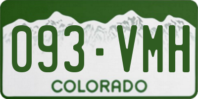 CO license plate 093VMH