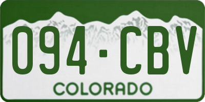 CO license plate 094CBV