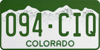 CO license plate 094CIQ