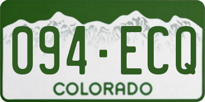 CO license plate 094ECQ