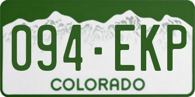 CO license plate 094EKP