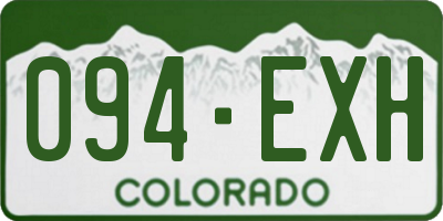 CO license plate 094EXH