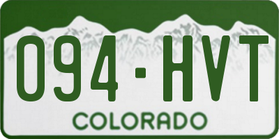 CO license plate 094HVT