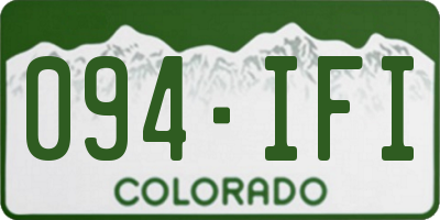 CO license plate 094IFI