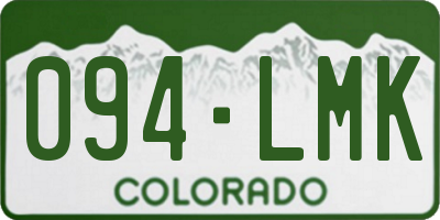 CO license plate 094LMK