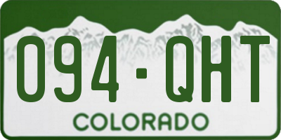 CO license plate 094QHT