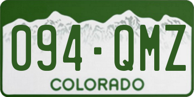 CO license plate 094QMZ