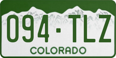 CO license plate 094TLZ