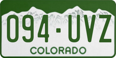 CO license plate 094UVZ
