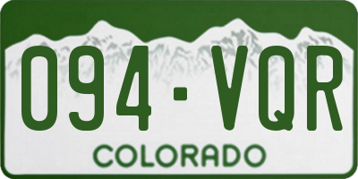 CO license plate 094VQR