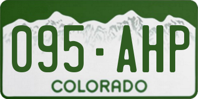 CO license plate 095AHP