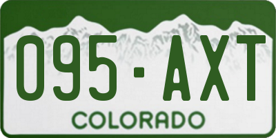CO license plate 095AXT