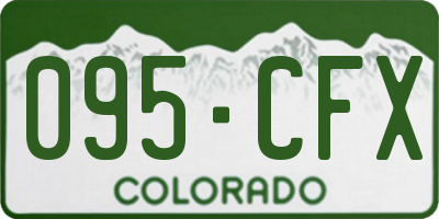 CO license plate 095CFX