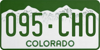 CO license plate 095CHO
