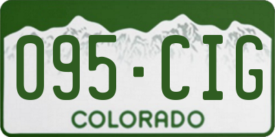 CO license plate 095CIG