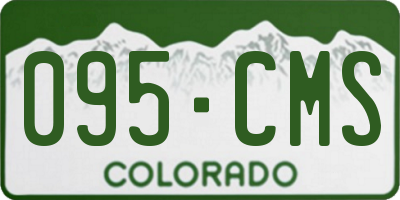 CO license plate 095CMS
