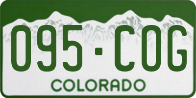CO license plate 095COG