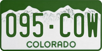 CO license plate 095COW