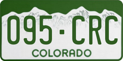 CO license plate 095CRC