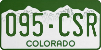 CO license plate 095CSR
