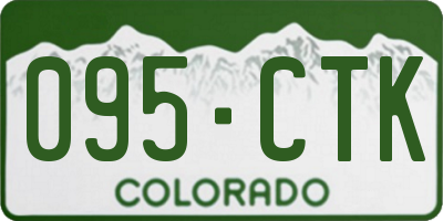 CO license plate 095CTK