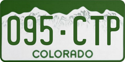 CO license plate 095CTP