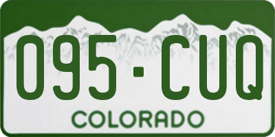 CO license plate 095CUQ