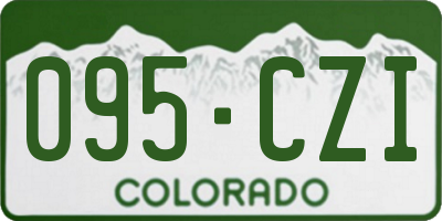 CO license plate 095CZI