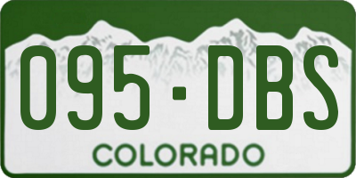CO license plate 095DBS