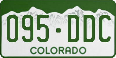CO license plate 095DDC